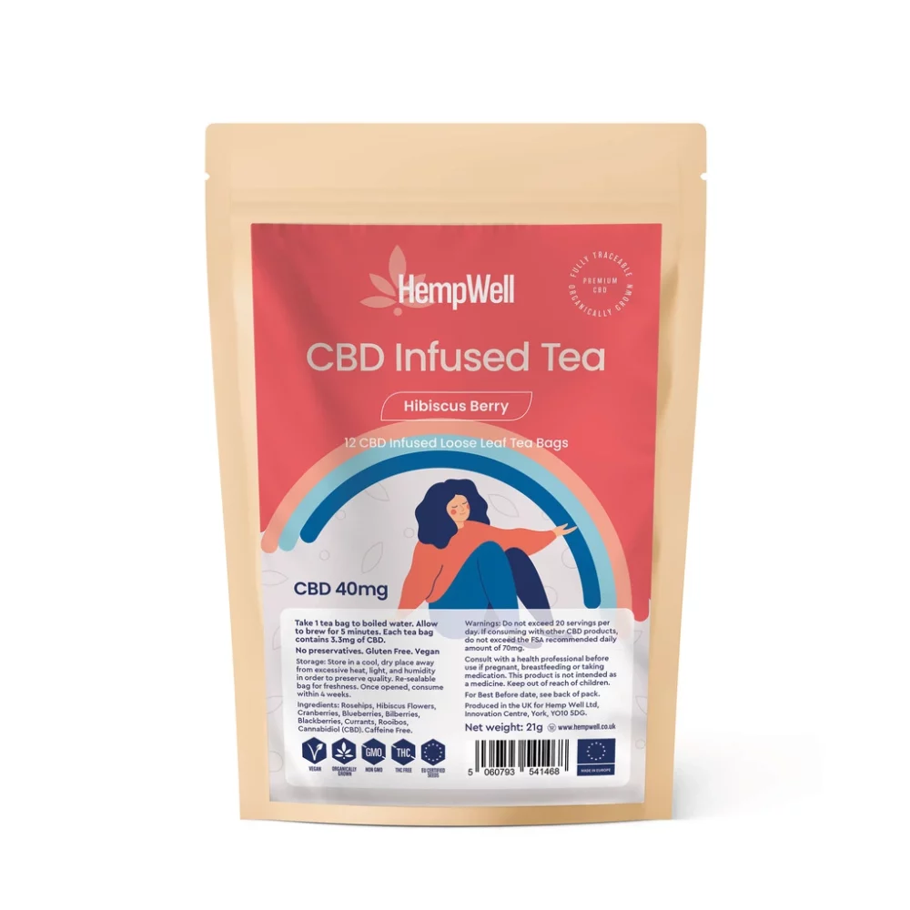 CBD Hibiscus Berry Tea 40mg