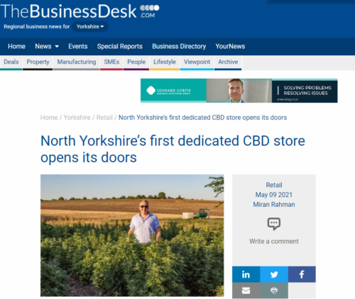 York CBD Shop Press Feature