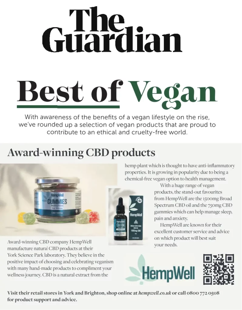CBD Press Feature in The Guardian